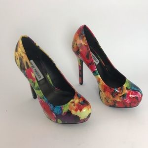 Beautiful Steve Madden Nala Bright Floral Platform